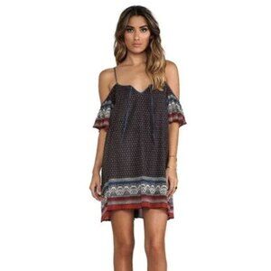 🍉 Free People Off Shoulder Flutter Sleeves Boho Slip Dress Small